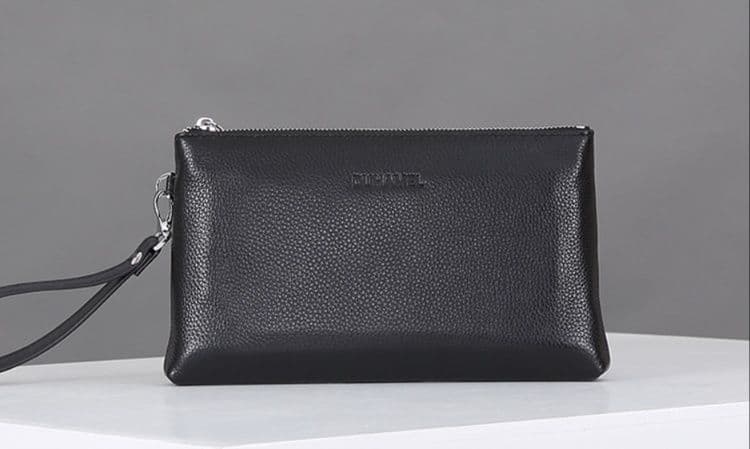 メンズ長財布 薄い スリムファスナー長財布
