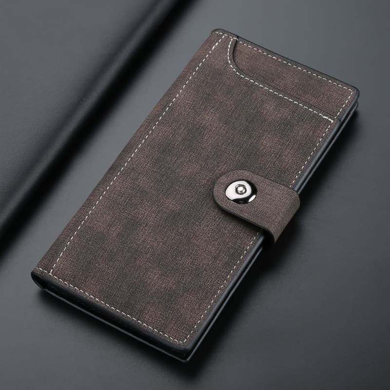 メンズ長財布 コンパクト スマート収納コンパクト長財布