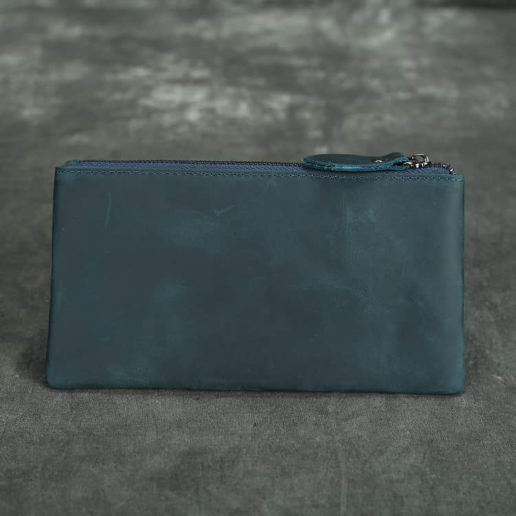 メンズ長財布 極薄フラット本革長財布