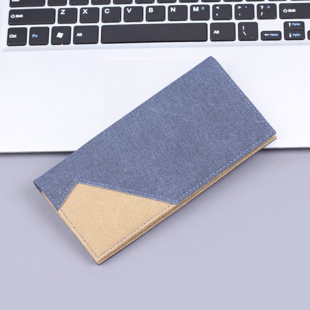 メンズ長財布 スリム二色使い薄型長財布