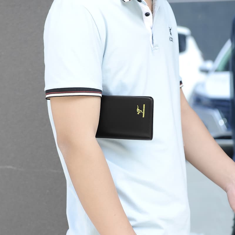 メンズ長財布 多機能スマホ収納長財布
