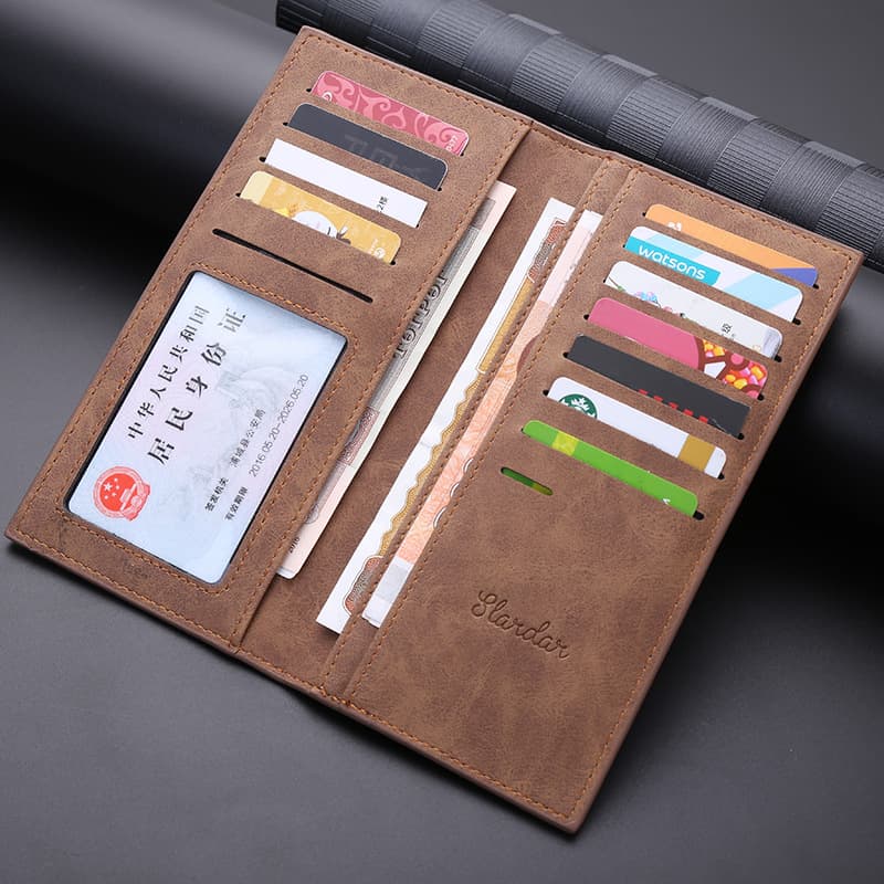 メンズ長財布 薄い 上質マットレザーの薄型紳士財布