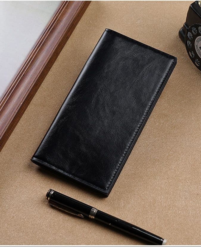 メンズ長財布 小型 スマートスリム二つ折り長財布