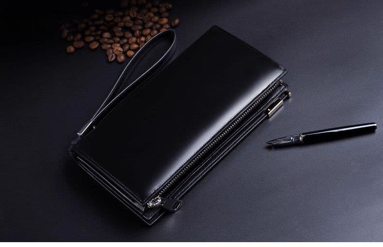 メンズ長財布 多機能大容量スマート長財布