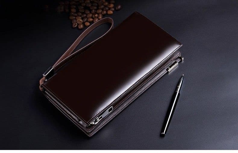 メンズ長財布 多機能大容量スマート長財布