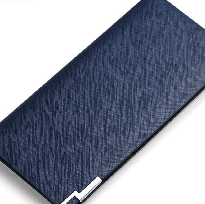 メンズ長財布 上質サフィアーノ薄型長財布