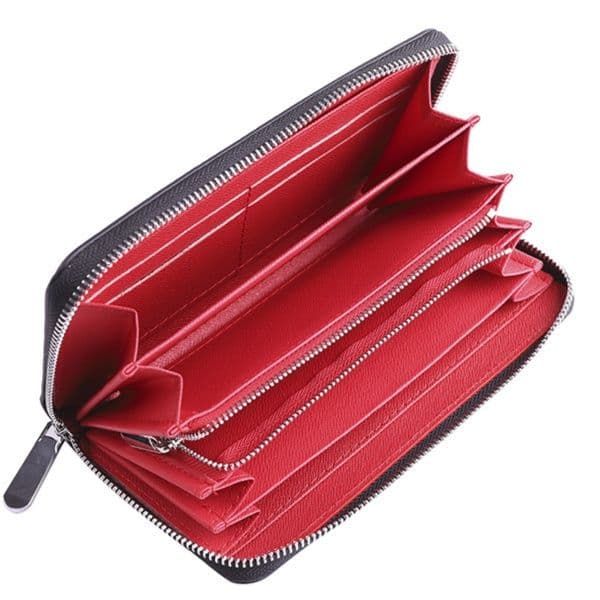 メンズ長財布 格子柄スマート財布