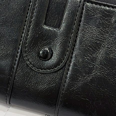 メンズ長財布 コンパクト多機能カード収納付きスナップボタン留め長財布