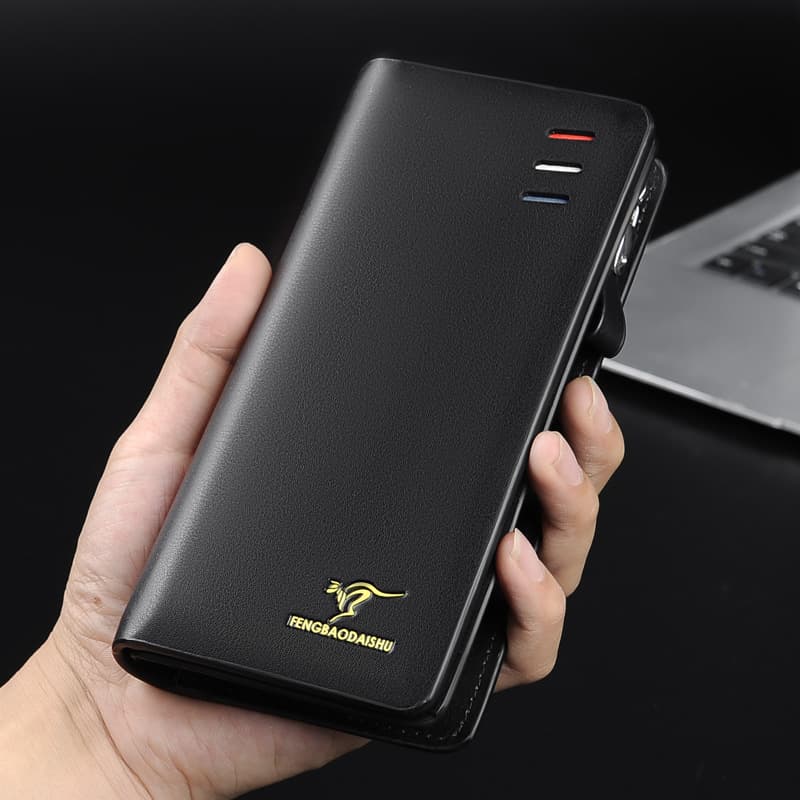 メンズ長財布 多機能スマホ収納長財布