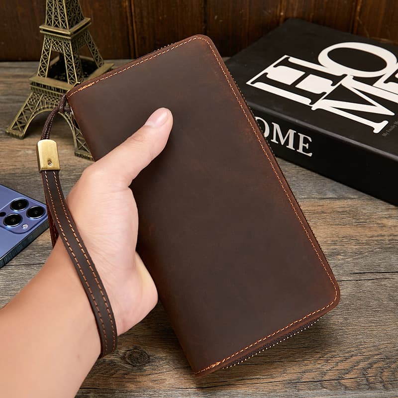 メンズ長財布 本革職人仕立て スマート長財布