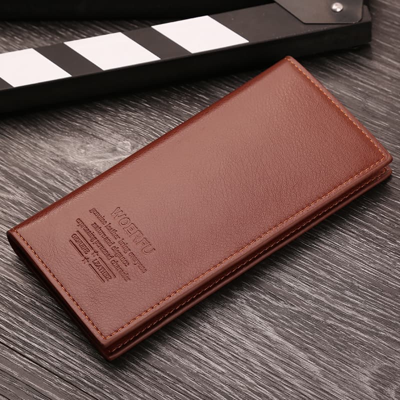 メンズ長財布 薄い 本革スマート薄型長財布