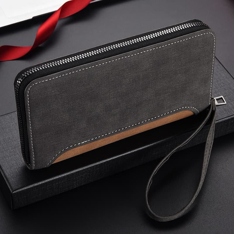 メンズ長財布 コンパクト スマートハンドル長財布
