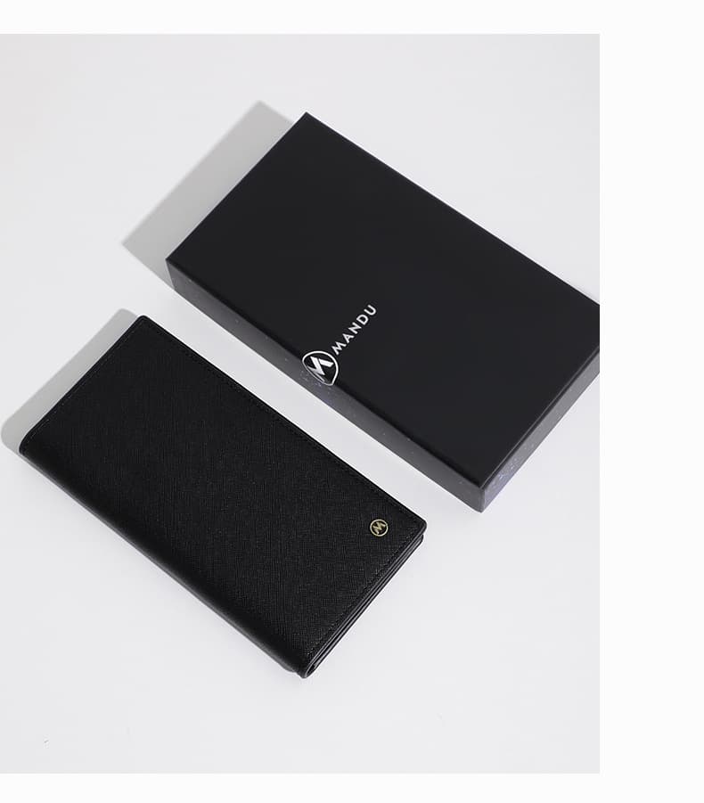 メンズ長財布 上質サフィアーノ 薄型長財布