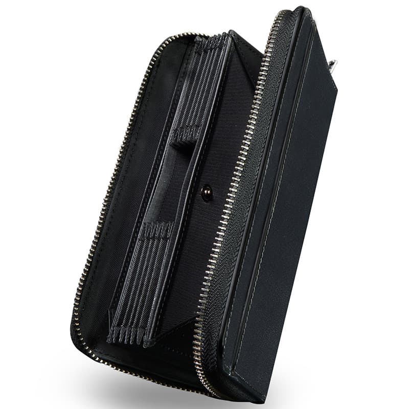 メンズ長財布 スマートジップ薄型長財布