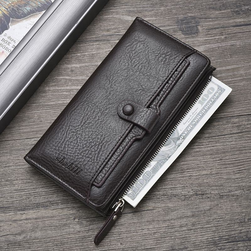 メンズ長財布 薄い スマートスナップ薄型長財布